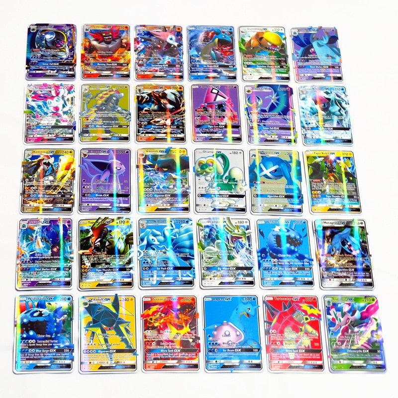 200pcs Pokemon Gx Mega Shining Trading Cards Game For Kids By