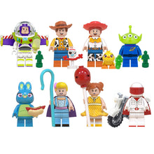 Load image into Gallery viewer, Disney Toy Story4 Movie Characters Action Figure Buzz Lightyear Alien Bonnie Woody Jessie Ducky Duke Caboom Building Blocks Kid