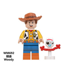 Load image into Gallery viewer, Disney Toy Story4 Movie Characters Action Figure Buzz Lightyear Alien Bonnie Woody Jessie Ducky Duke Caboom Building Blocks Kid