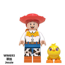 Load image into Gallery viewer, Disney Toy Story4 Movie Characters Action Figure Buzz Lightyear Alien Bonnie Woody Jessie Ducky Duke Caboom Building Blocks Kid